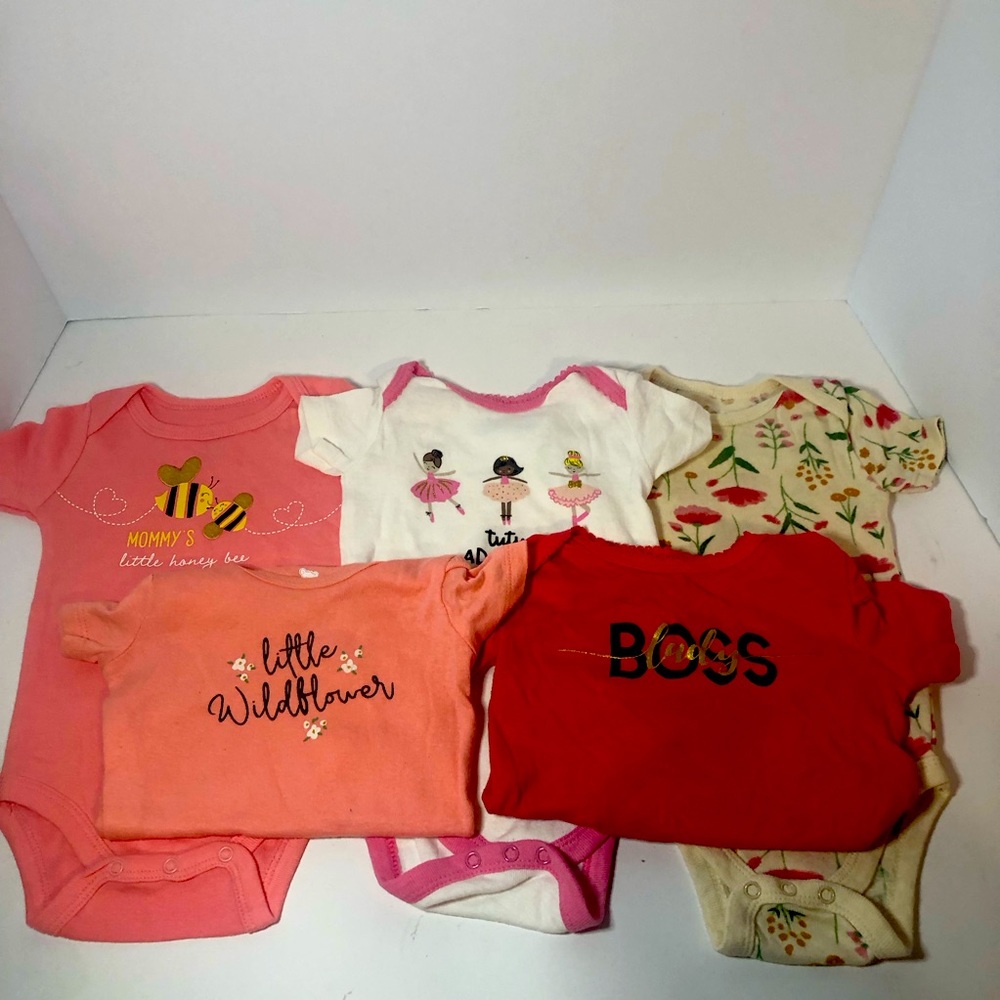 Koala Baby Clothes Bundle, 5 Pack One Pieces Size 3-6M